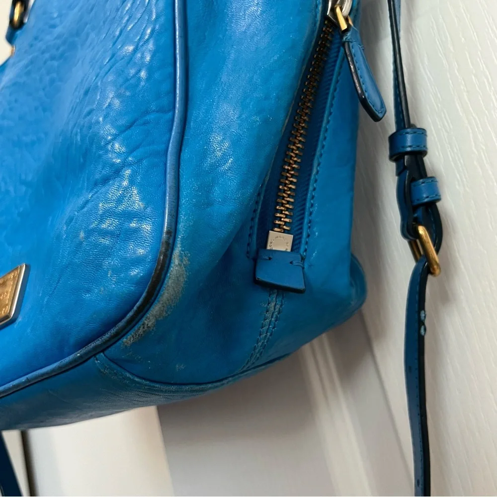 Marc by Marc Jacobs Blue Leather Hobo Tote